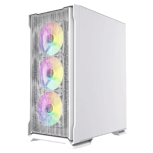 Powercase Mistral AZ4W ARGB, Tempered Glass, 4x 120mm ARGB Fans, белый, ATX (CMAZW-A4) фото 3