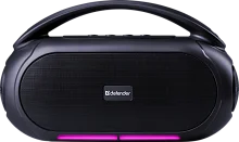 Колонка портативная 12Вт BT/FM/MP3/USB/TF/MIC/RGB черн. Beatbox 12 65812 DEFENDER