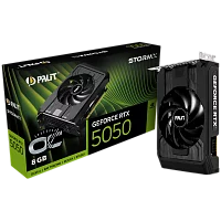 Видеокарта PCIE16 RTX5050 8GB PA-RTX5050 STORMX OC 8GB PALIT (NE65050T19P1-GB2070F)