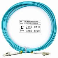 Cabeus FOP-50-LC-LC-3m Шнур оптический duplex LC-LC 50/ 125 mm OM3 3м LSZH