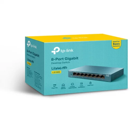 Коммутатор TP-Link LS108G 8x RJ-45 (LS108G) фото 3