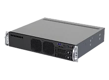 Серверный корпус/ 2U short chassis, rackmount, ATX, Micro-ATX and Mini-ITX mb, 2*3.5" HS SAS/ SATA HDD tray, 2*3.5" internal HDD bay, with flex ATX 500W (CS-R27S-05P)