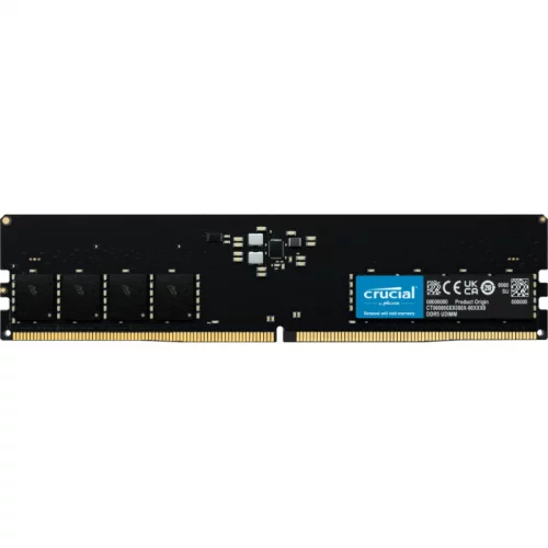 Модуль памяти Crucial 32GB DDR5 4800MHz PC5-38400 UDIMM ECC CL40 16Gbit 1.1V (CT32G48C40U5)