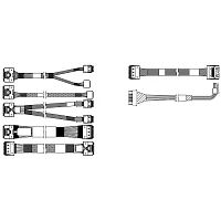 Комплектующие корпусов Lenovo ThinkSystem SR650 V3 2.5" Chassis Front BP2 SAS/ SATA Cable Kit (4X97A82935)
