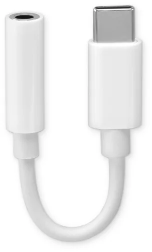 Переходник Buro BHP TPC-JCK Jack 3.5 (f)-USB Type-C (m) белый фото 2