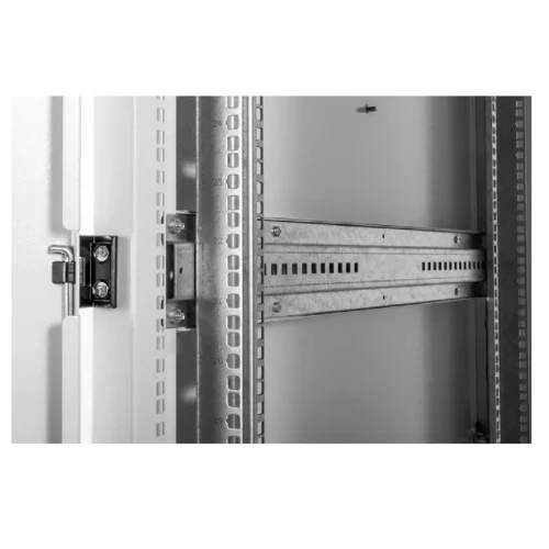 Шкаф серверный напольный 48U (600 1000) дверь перфорированная, задние двойные перфорированные (ШТК-М-48.6.10-48АА) фото 3