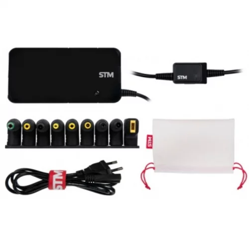 Универсальный адаптер для ноутбуков на 90Ватт/ NB Adapter STM Dual DLU90, 90W, EU AC power cord& Car Cigaratte Plug, USB(2.1A) фото 4