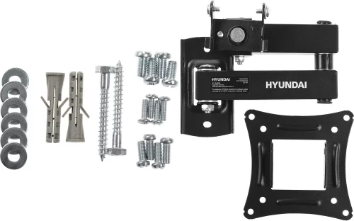 Кронштейн для телевизора Hyundai GL-N1 черный 10-27 макс.15кг настенный поворотно-выдвижной и наклонный (HMA27FS315BK71) фото 15