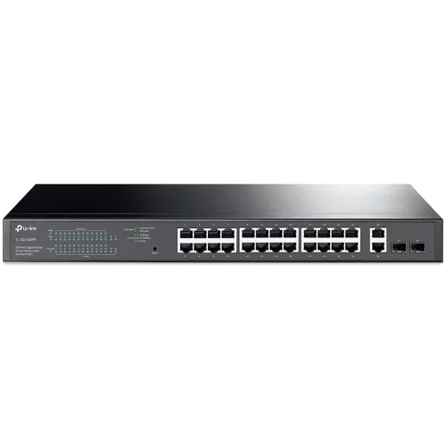 Коммутатор/ 28-Port Gigabit Easy Smart Switch with 24-Port PoE+ (TL-SG1428PE)