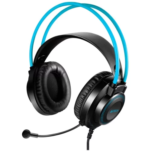 Гарнитура A4Tech Fstyler FH200U USB серая/ синяя (FH200U BLUE) фото 3