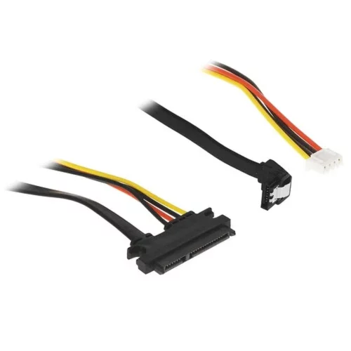 Cablexpert Кабель питания SATA CC-XH2.54-SATAL-40CM, XH2.54 4pin+Sata угловой / Sata 7+15pin, медн.проводник, 40см, пакет (CC-XH2.54-SATAL-40CM) фото 3