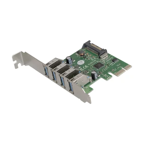 Exegate EX283716RUS Контроллер EXE-314 PCI-E 2.0, 4*USB3.0 ext, разъем доп.питания (OEM) фото 2