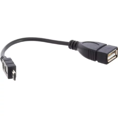 Rexant (18-1182) Кабель USB OTG, шт. micro USB – гн. USB-A, 2,4A, 0,15м, ПВХ, черный фото 2
