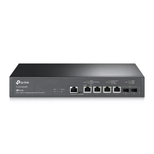 Коммутатор/ JetStream™ 4-Port 10GBase-T and 2-Port 10GE SFP+ L2+ Managed Switch with 4-Port PoE++ (SX3206HPP)