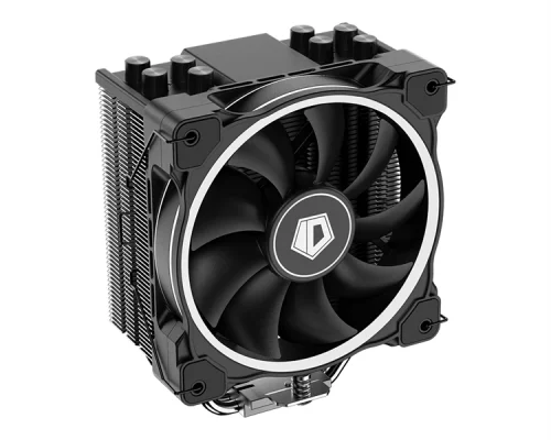 ID-COOLING SE-214-XT RING LGA1700/ 1200/ 115X/ AM5/ AM4 (16шт/ кор, TDP 180W, PWM, 4 тепл.трубки прямого контакта, FAN 120mm, White LED Ring) RET