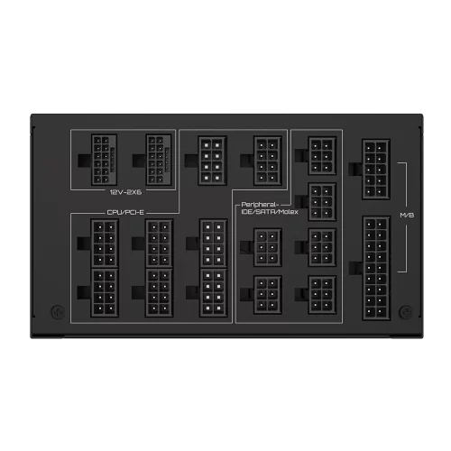 Блок питания Компьютер Gigabyte UD1600PM PG5 AI TOP 1600W, 80Plus, Platinum, Полностью модульный, PCIe Gen 5.0, ATX 3.1 compatible (GP-UD1600PM PG5) фото 3