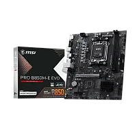 Материнская плата MSI PRO B850M-E EVO B850, AM5, 2*DDR5, 1*PCIEx16, 1*PCIEx1, 1*M.2, 6*USB3.2Gen1, 6*USB2.0, 4*SATA3.0, 2.5G, VGA, HDMI, M-ATX, RTL