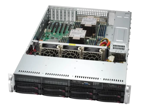 Серверная платформа/ SYS-621P-TRT (bundle6): 2U / 2x LGA-4677 / 16x DDR5 RDIMM / 8x3.5 SATA/SAS*/NVME* / 4 PCIe 5.0 x16 LP / 2 PCIe 5.0 x8 LP / 2x PCIe 4.0 x2 NVMe M.2 / 2-Port 10GbE RJ45 / TPM / 2x 1
