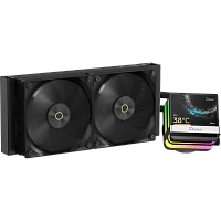 Система жидкостного охлаждения/ Water Cooling System Ocypus Sigma L24 PRO BK (290W, 240mm, LED, Black, ARGB/ Fans: 2x120mm, 90CFM, 2400RPM/ Pump height 97mm, 30dBA, 3100RPM, Rad thickness 27mm/ S: 185 (SIGMA-L24-BK2ANWL00P-GL)