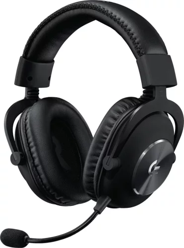 Наушники с микрофоном Logitech G Pro X черный 2м мониторные оголовье (981-000820)