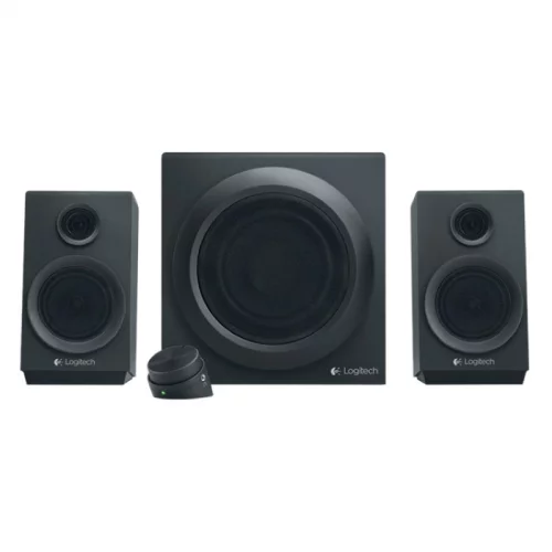 Колонки Logitech Z333 акустическая система 2.1 с сабвуфером 40В т черный (980-001202)