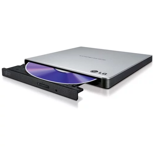 Оптический привод/ LG DVD-RW ext. Silver Slim Ret USB2.0 (совместим с 3.0) (GP57ES40.AHLE10B)