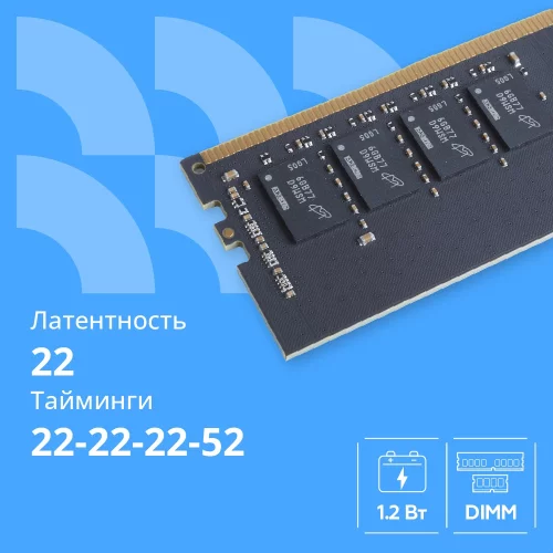 CBR DDR4 DIMM (UDIMM) 8GB CD4-US08G32M22-00S PC4-25600, 3200MHz, CL22, 1.2V, Micron SDRAM, single rank, пожизненная гарантия фото 2