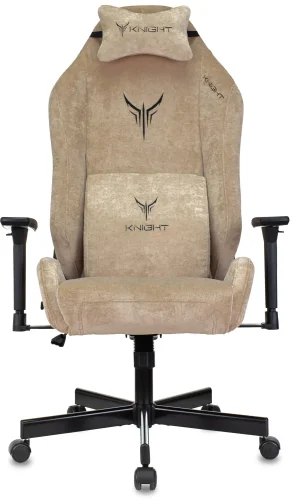 Кресло игровое Knight N1 Fabric бежевый Light-21 с подголов. крестов. металл (KNIGHT N1 BEIGE) фото 15