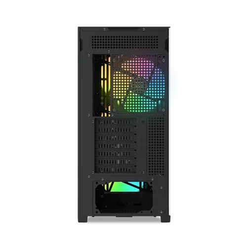 Корпус ПК без блока питания/ Case SAMA Z60 Black, Midi-Tower, TG, 4x140mm ARGB, 2xUSB 3.0 + 1xUSB 3.1 Type-C, E-ATX, ATX, mATX, mITX Black (Z60-BKAWA4X1-GL) фото 4