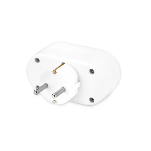 Сетевой разветвитель Buro BU-PS2G-W (2 розетки) белый (пакет ПЭ) фото 4