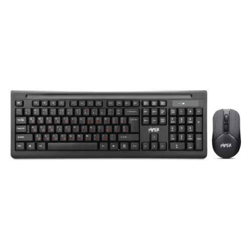 Комплект клавиатура+мышь HIPER OSW-2000 (OSW-2000) Комплект клавиатура+мышь HIPER OSW-2000, Wireless, USB, 1600dpi, 4But