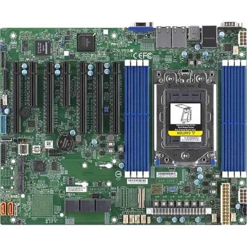 Системная плата/ MB Supermicro H12SSL-I, ATX, 1xSP3 7003/ 7002 EPYC, 8 DIMM DDR4 R ECC, AST2500 ,5 PCI-E 4.0 x16 + 2 PCI-E 4.0 x8, 2 M.2 pcie 4.0 NVMEx4 2280/ 110 (MBD-H12SSL-I-B_BUNDLE)