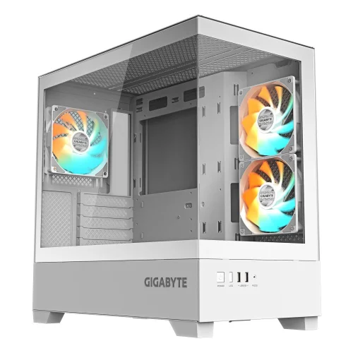 Корпус для Компьютер Gigabyte C201 Panoramic Ice, MidTower, mATX (C201PI M-ATX CASE)