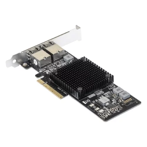 Exegate EX292507RUS Сетевой адаптер ExeGate EXE-X550-T2 (PCI-E x8 v3.0, порты 2xRJ45 (медные), 10Gb/ s (10/ 5/ 2.5/ 1Gb/ s, 100Mb/ s), Server NIC Intel Chipset X550) фото 2