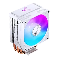 Кулер для процессора/ CPU Cooler JONSBO CR-1300 EVO Color (160W, 4-pin PWM, 128mm, Al/ Cu, 4x6mm, ARGB, 1x90mm, 42CFM, 28.2dBA, 2000RPM, S: 1851/ 1700/ 1200/ 115X, AM4/ AM5 White) (CR-1300 EVO COLOR WHITE)