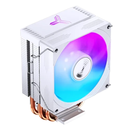 Кулер для процессора/ CPU Cooler JONSBO CR-1300 EVO Color (160W, 4-pin PWM, 128mm, Al/ Cu, 4x6mm, ARGB, 1x90mm, 42CFM, 28.2dBA, 2000RPM, S: 1851/ 1700/ 1200/ 115X, AM4/ AM5 White) (CR-1300 EVO COLOR WHITE)