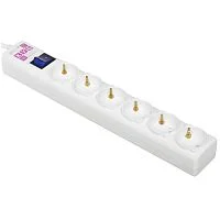 PowerCube Фильтр-удлинитель (SPG6-16-3M) 6 розеток, 3м,16А/ 3,5кВт, белый (SPG6-16-3M_1)