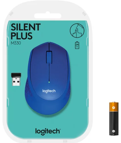 Мышь беспроводная Logitech M330 Silent Plus Blue оптическая (910-004925) фото 6
