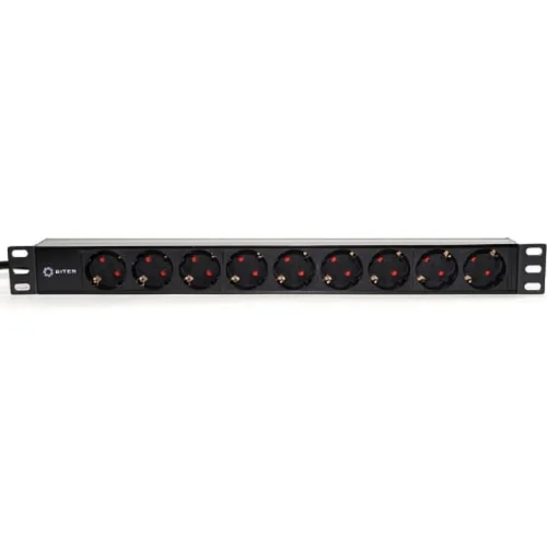 5bites PDU919P-02 Блок розеток 9S / PVC / 1U / 19 / 2M*3G*1.5MM2 / VDE фото 2