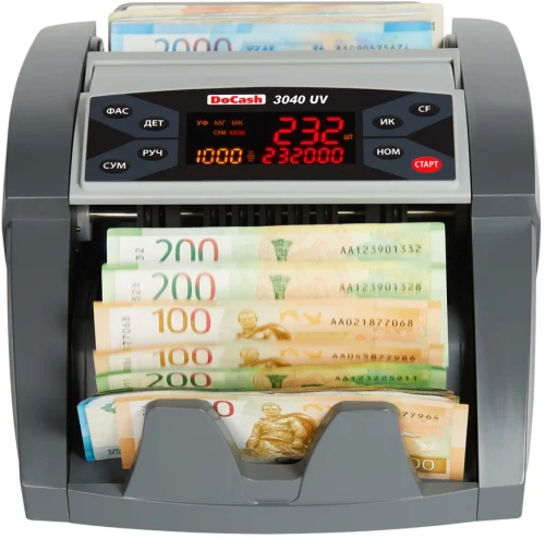 Счетчик банкнот DoCash 3040 UV мультивалютный 6884 (6884#MLN)