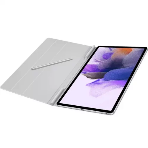 Чехол Samsung Book Cover для Galaxy Tab S7+/FE полиуретан светло-серый (EF-BT730PJEGRU) фото 4