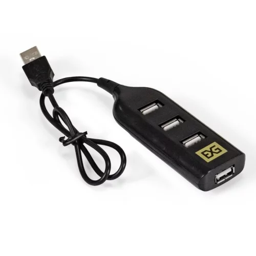 Exegate EX293976RUS USB-Хаб (концентратор) ExeGate DUB-42 (кабель-адаптер USB2.0 --] 4xUSB2.0, Plug&Play, черный)