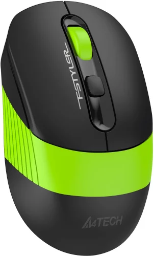 Мышь A4Tech Fstyler FG10CS Air черный/ зеленый оптическая (2000dpi) silent беспроводная USB для ноутбука (4but) (FG10CS AIR SPORTS GREEN) фото 9