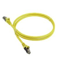 Патч-корд RJ45 - RJ45, 4 пары, FTP, категория 6, 7 м, желтый, LSZH, LANMASTER LAN-PC45/S6-7.0-YL