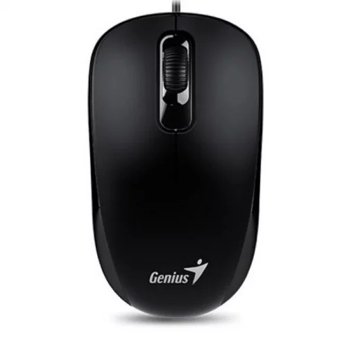Мышь Genius DX-110 Black, оптическая, 1000 dpi, 3 кнопки, PS/2 (31010116106)
