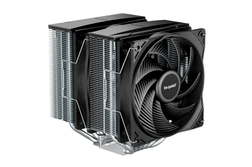 Кулер для процессора/ CPU Cooler be quiet! PURE ROCK PRO 3 (250W, 4-pin PWM, 155mm, Al/ Cu, 6x6mm, 2x120mm, 59.6CFM, 34.8dBA, 2000RPM, S: 1851/ 1700/ 1200/ 115X, AM5/ AM4, black/ silver) (BK041)