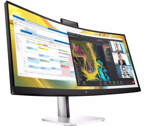 Монитор HP Series 5 Pro 34 inch WQHD USB-C Conferencing Monitor - 534pm 3440 x 1440 WQHD, 21:9, WLED, 400 cd/ m2, 4000:1, 5ms, 178°/ 178°, HDMI, USB-A, USB-C, DP, 100 Hz, Webcam 5M, Tilt, HAS, Swiwel, Vesa (9E0Z2AS) фото 2