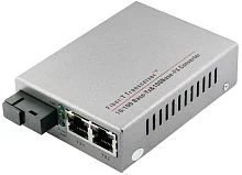 Медиаконвертер OSNOVO OMC-100-21S5b Оптический медиаконвертер Fast Ethernet. 2 медных порта(RJ45) 10/100Base-T (IEEE 802.3i, IEEE 802.3u, IEEE 802.3x), 1 оптический порт (SC, tx1550нм/rx1310нм) 100Base-FX. Дальность