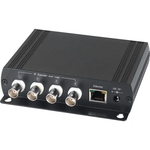 Удлинитель/ SC&T Комплект (IP01(4шт.)+IP01H(1шт.), для передачи Ethernet от 4-х устройств по коаксиальному кабелю до 200м, 10Мб/с(порт BNC) и 100Мб/с(порт RJ45) (IP01K)