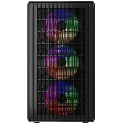 Powercase Корпус Mistral Micro C4B ARGB, Tempered Glass, 4x 120mm ARGB PWM Fan, чёрный, mATX (CMMCB-A4) фото 2